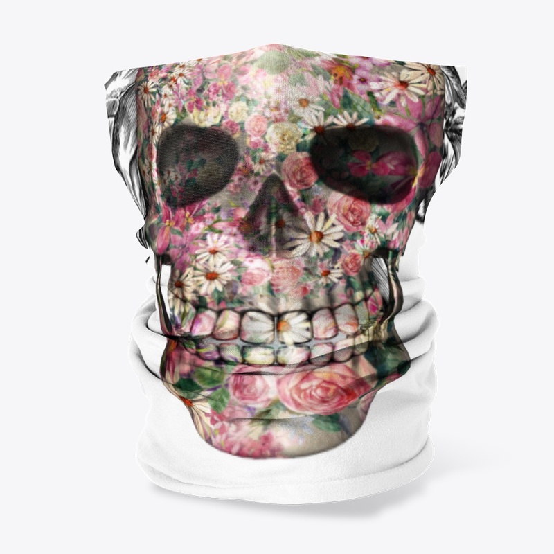 floral skull