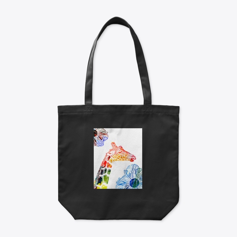 giraffe painting bag