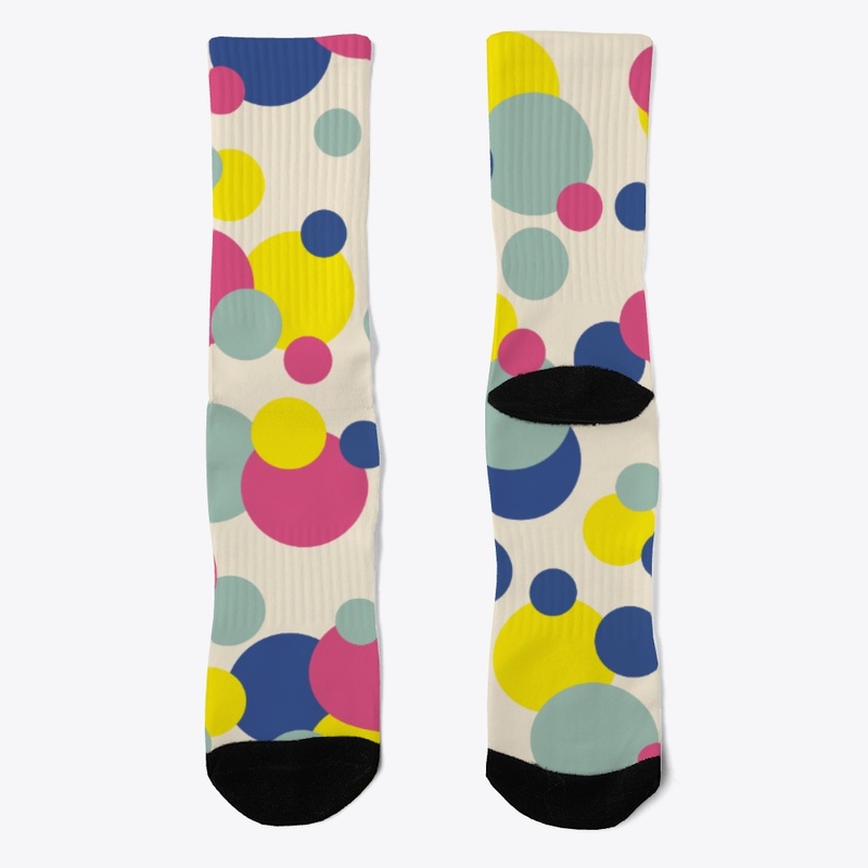 Abstract Colorful Retro Dots