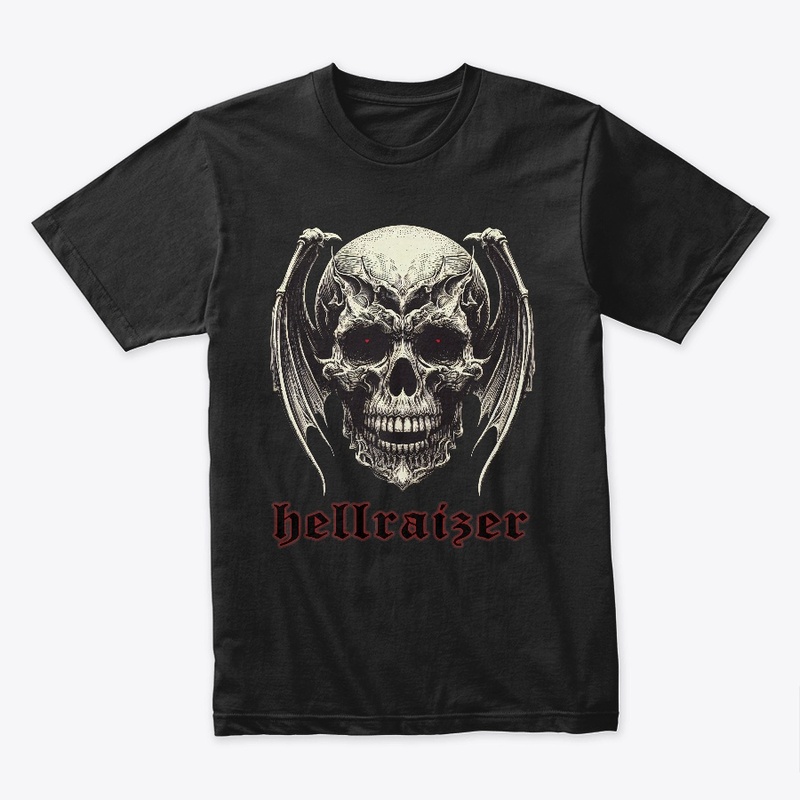 HellRaizer Winged Vampire Skull
