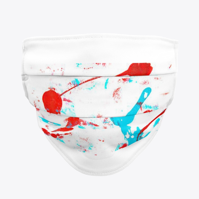 Blue and red abstract