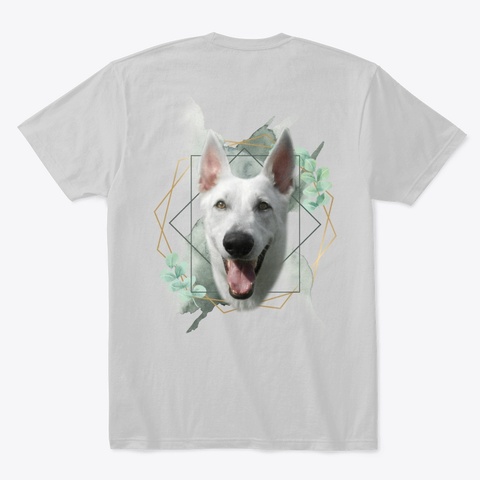 Uli And Avocados Light Heather Grey  T-Shirt Back