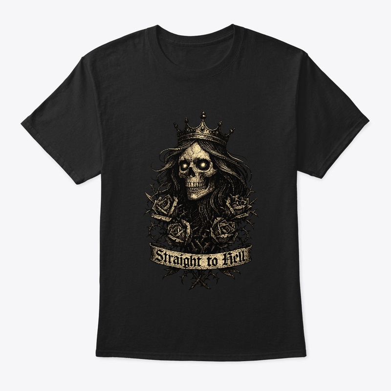 Straight to Hell | Gothic Skull Dark Art