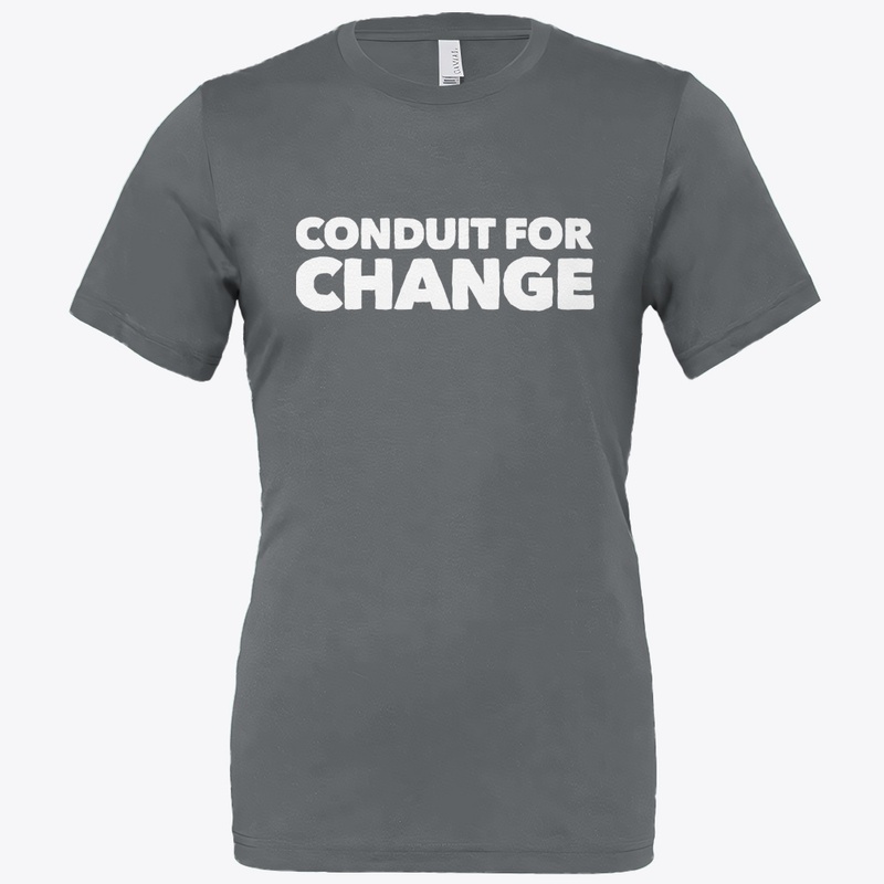 Conduit For Change - white letters