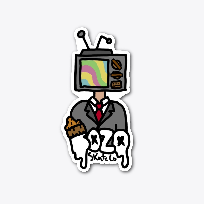 TV Head Sticker