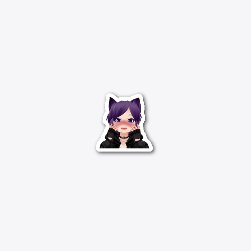 Pudz Die Cut Sticker-Yandere 2.48" x 1.4