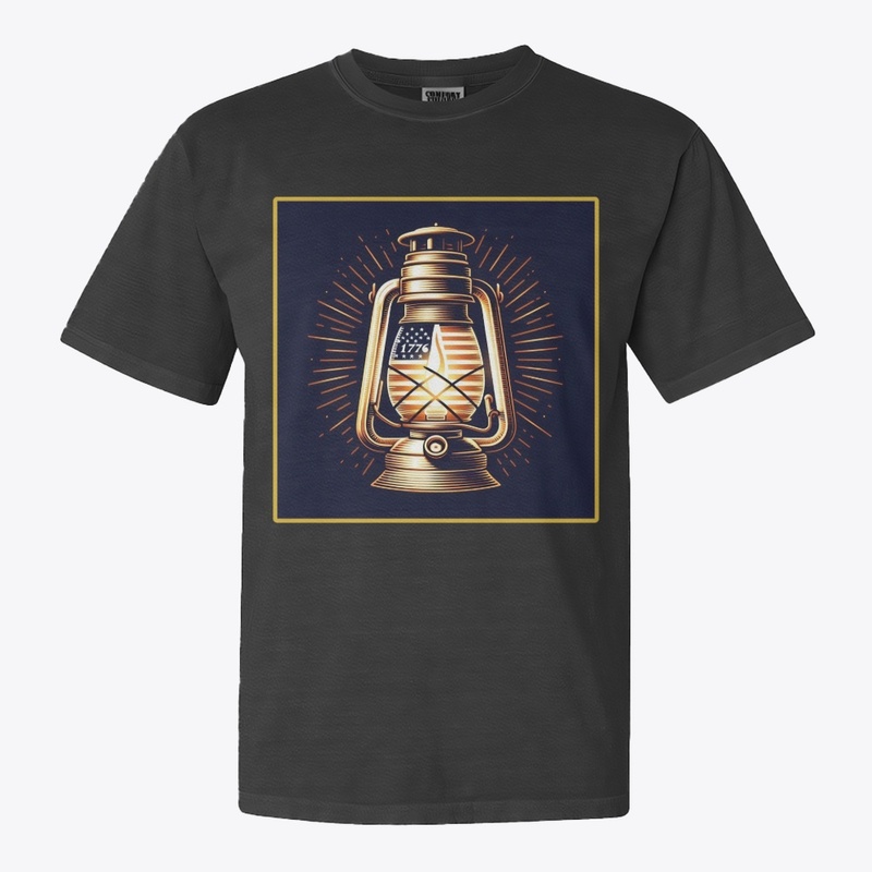 Lantern Flag 1776 July 4th Tee