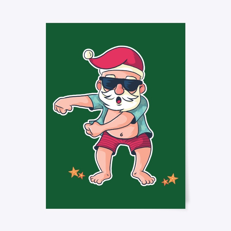 Christmas Flossing Santa