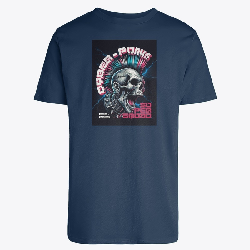 T Shirt Cyber Punk Skull