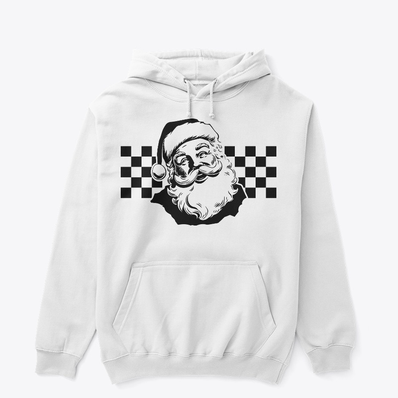 checkered santa ho ho ho 
