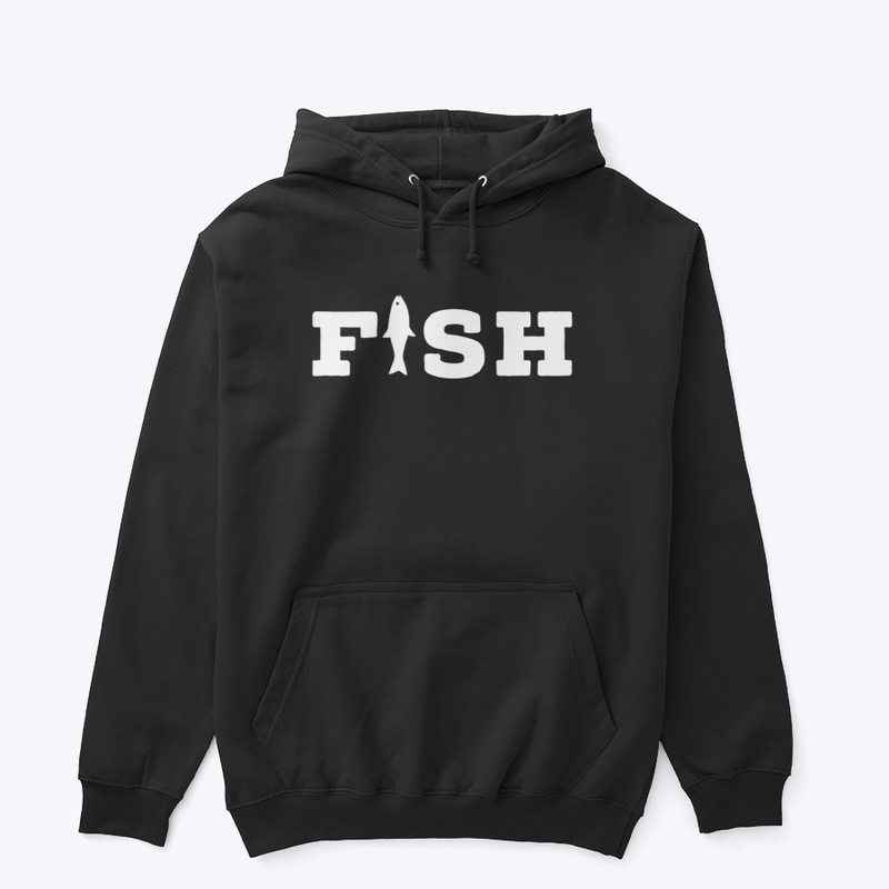Fish Logo in White