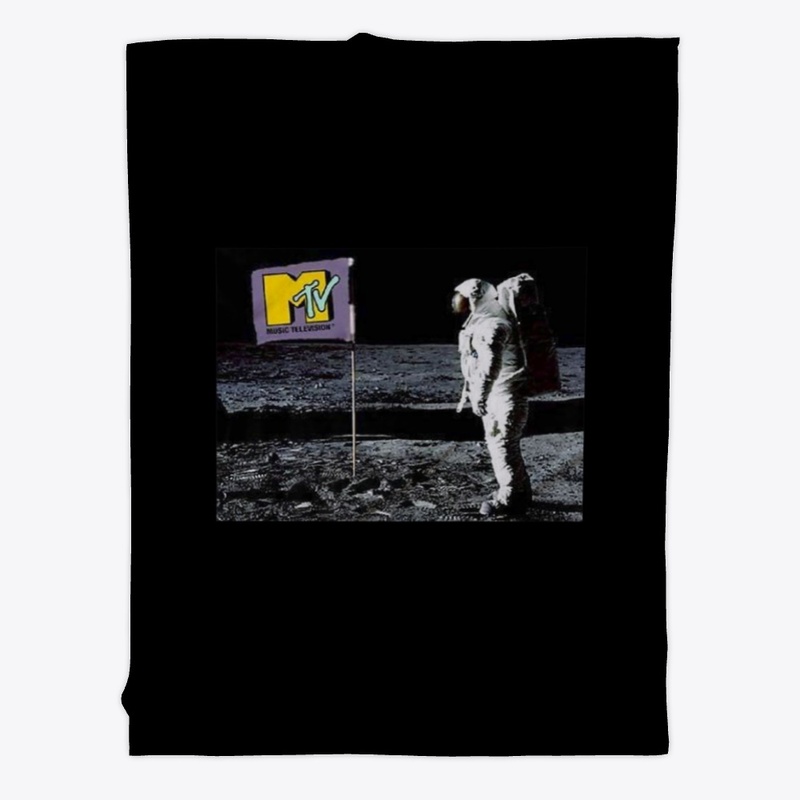 Music Flag On Moon 