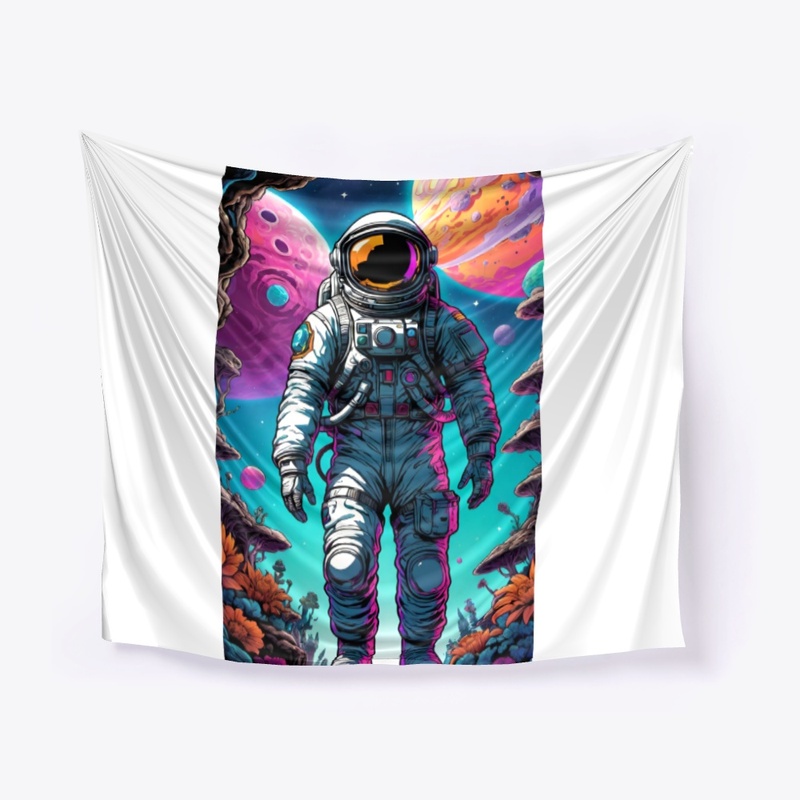 astronaut in a wacky vibrant world#3