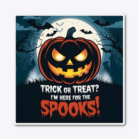 Trick Or Treat? Halloween Design  Standard T-Shirt Front