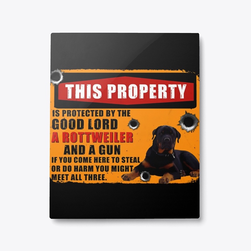 Rottweiler Warning Sign