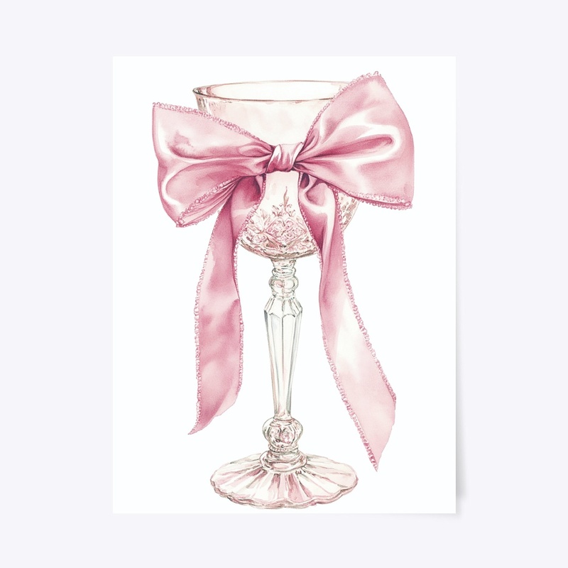 Pink Bow on the Goblet
