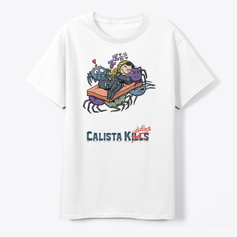 Spiders White T-Shirt Front