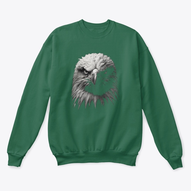 Eagle Portrait in Black and White