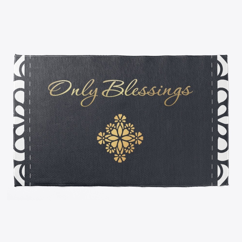 Only Blessings Welcome Mat