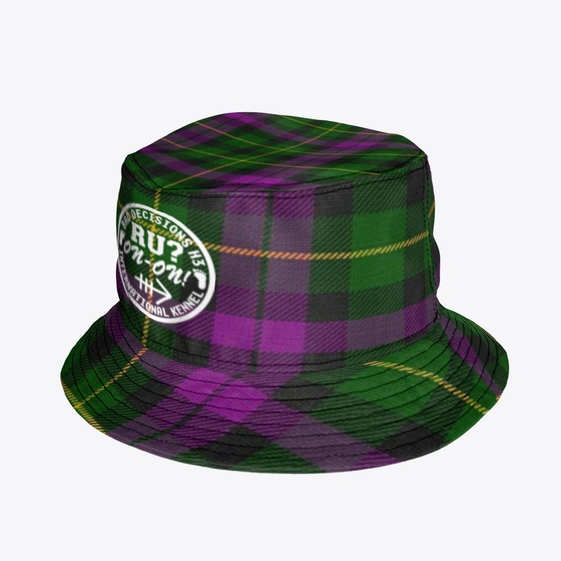 Purple & Green Plaid Hat #3