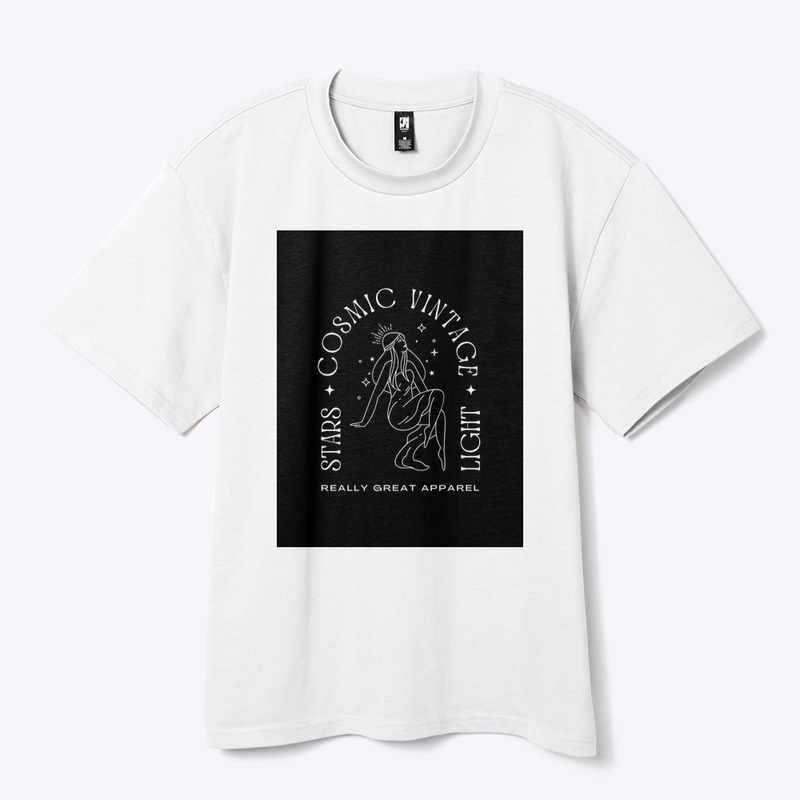 Minimalist Vintage Cosmic Girl T-shirt 