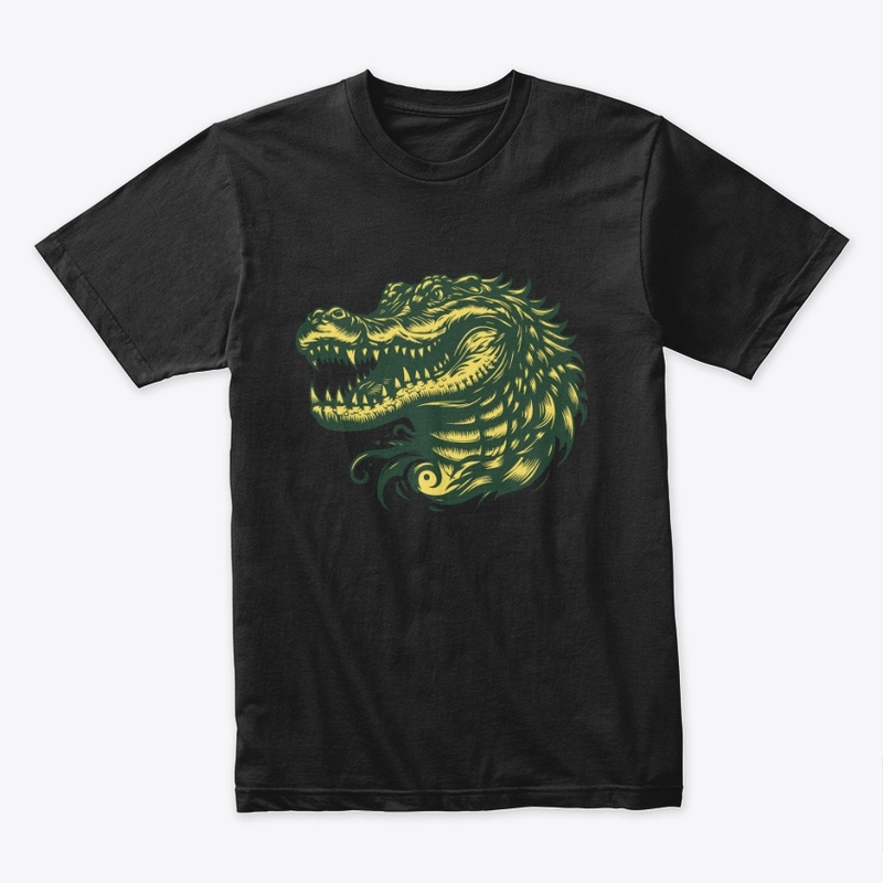 Angry Alligator Head Graphic