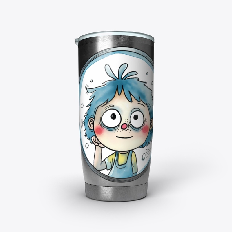 Smiling child inside a circle