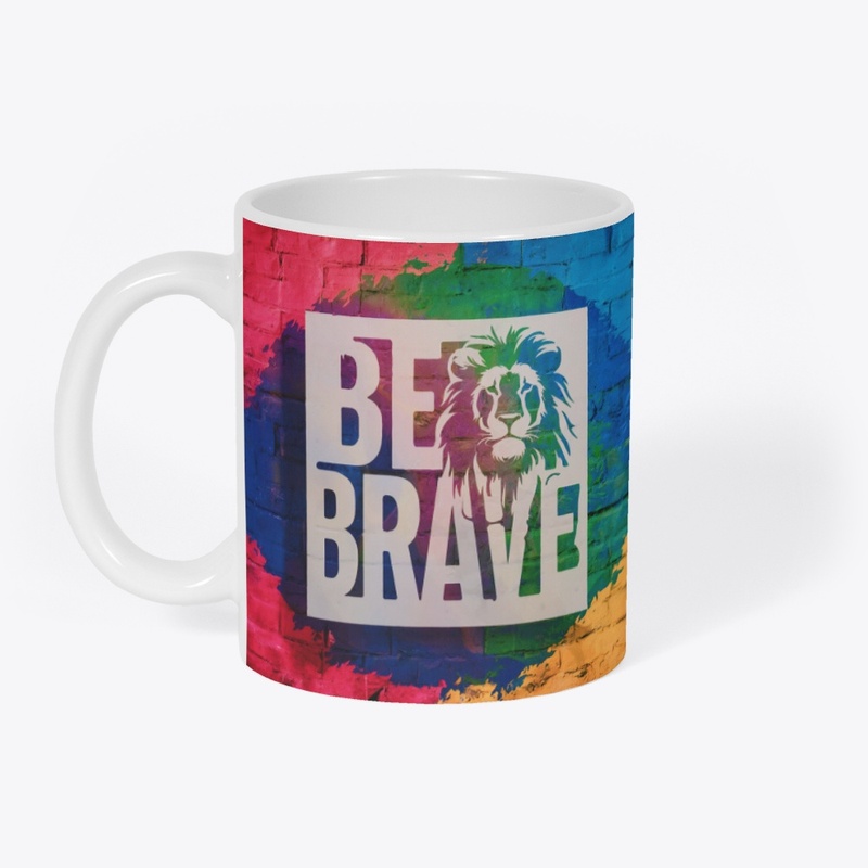 Be brave printed clothes and product 