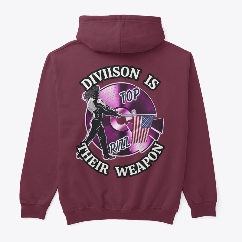 TOP RIZZ LOGO - DIVISION IS THEIR WEAPON