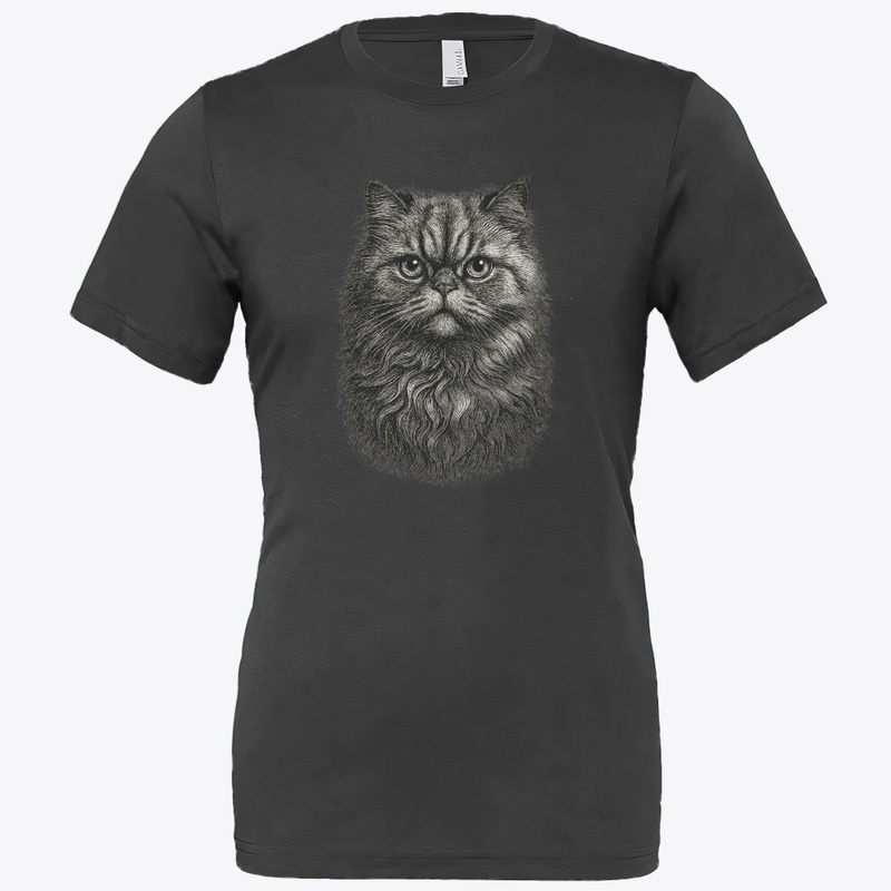 Vintage Persian Cat Art T-Shirt