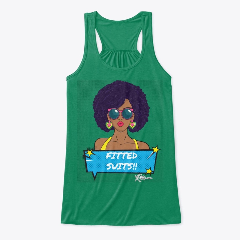 Fitted Suits Pop Art Afro Woman