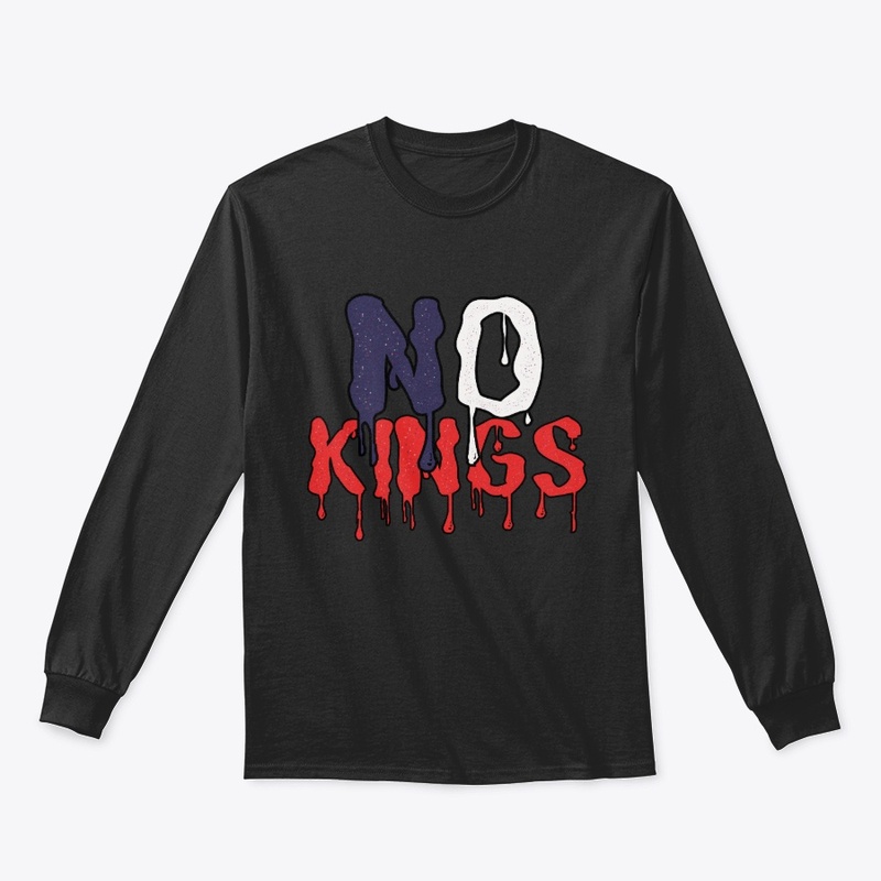 No Kings In America - Patriotic Grunge 