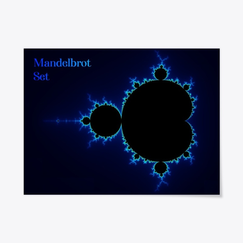 Mandelbrot Fractal Blue Color Coding