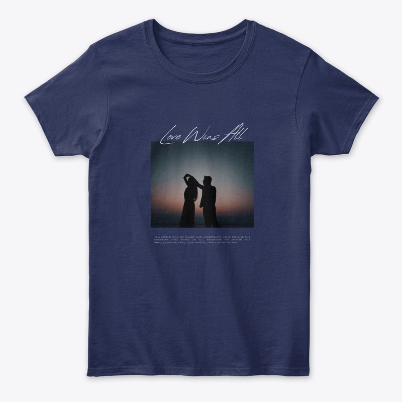 Black Simple Shadow Couple T Shirt 