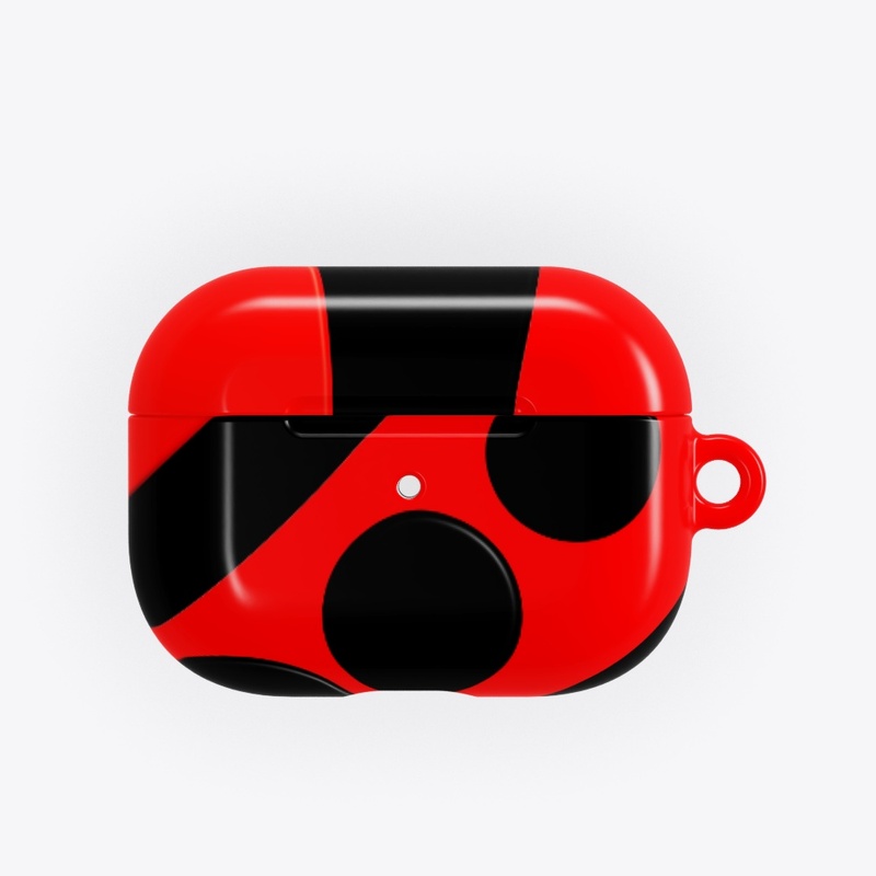Red And Black Circle Pattern