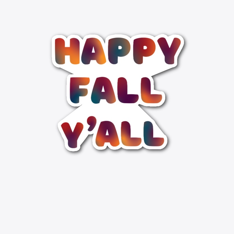 Happy Fall Y'all Gradient