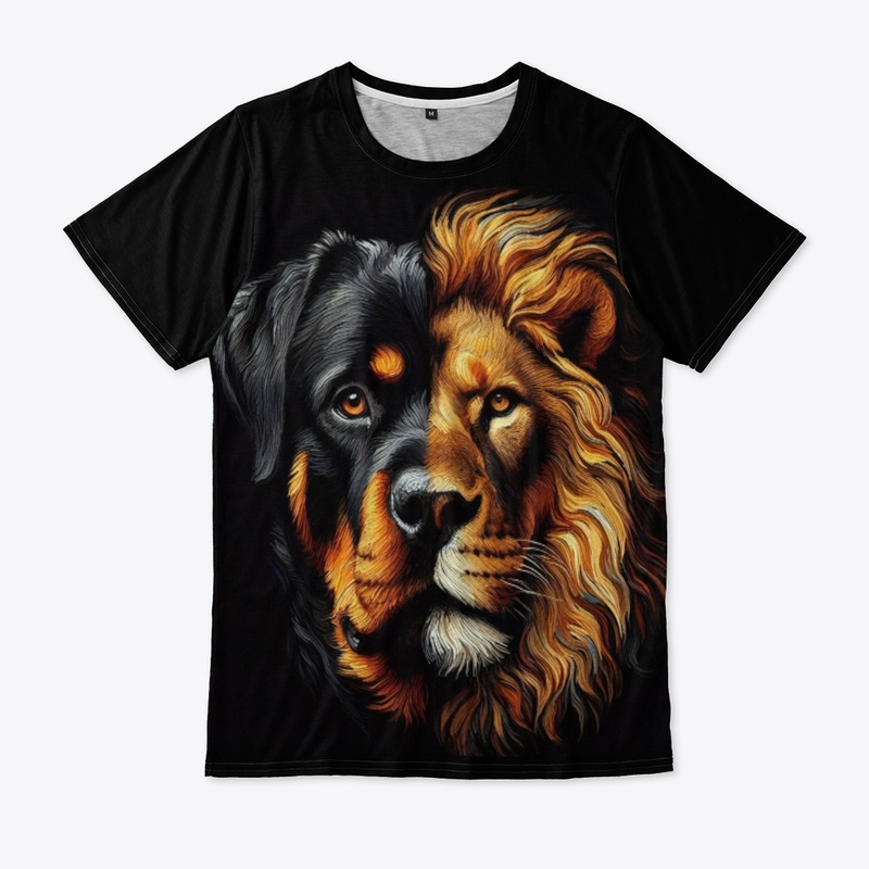 Rottweiler and Lion