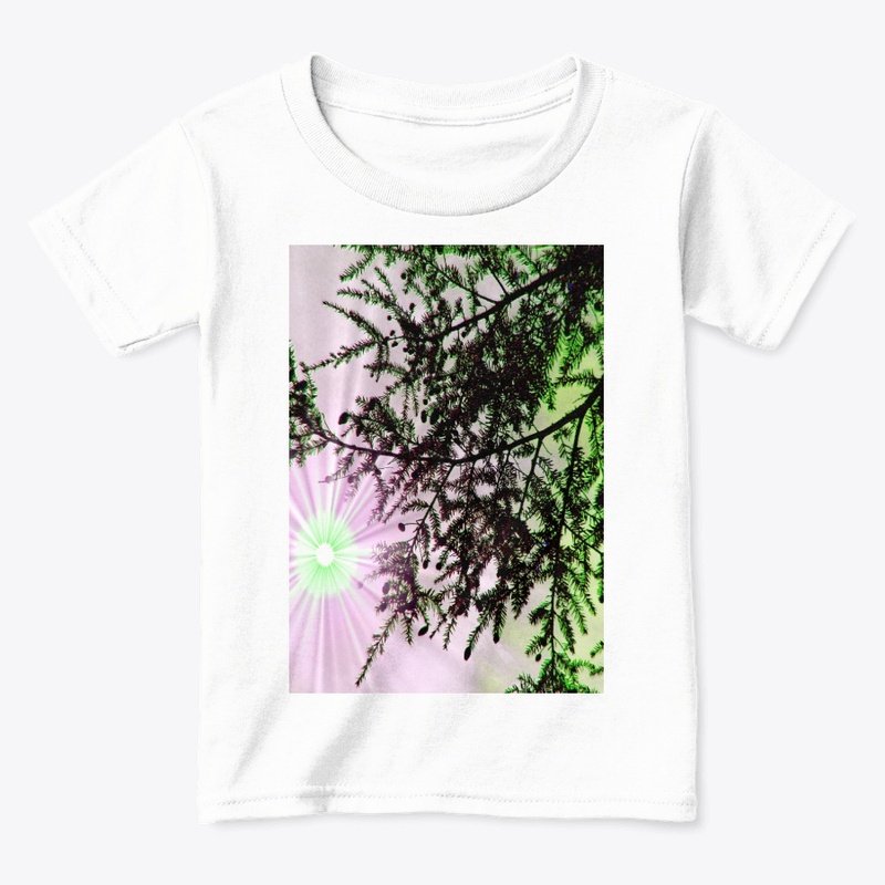 green and pink tree 