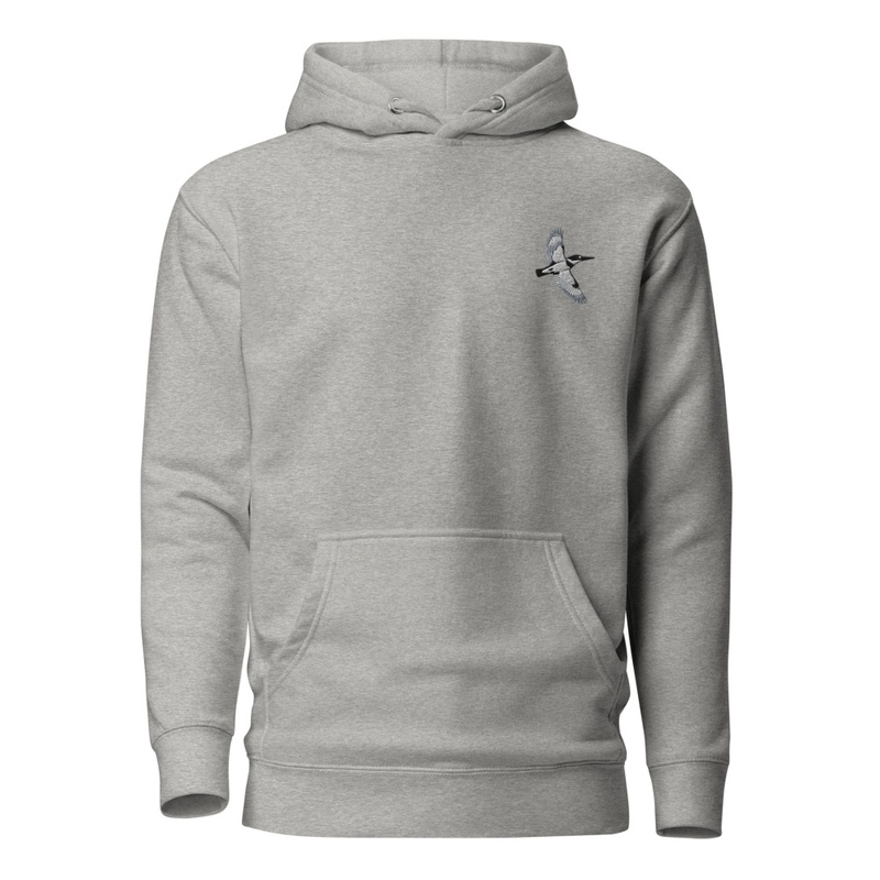 Belted Kingfisher Embroidered Hoodie