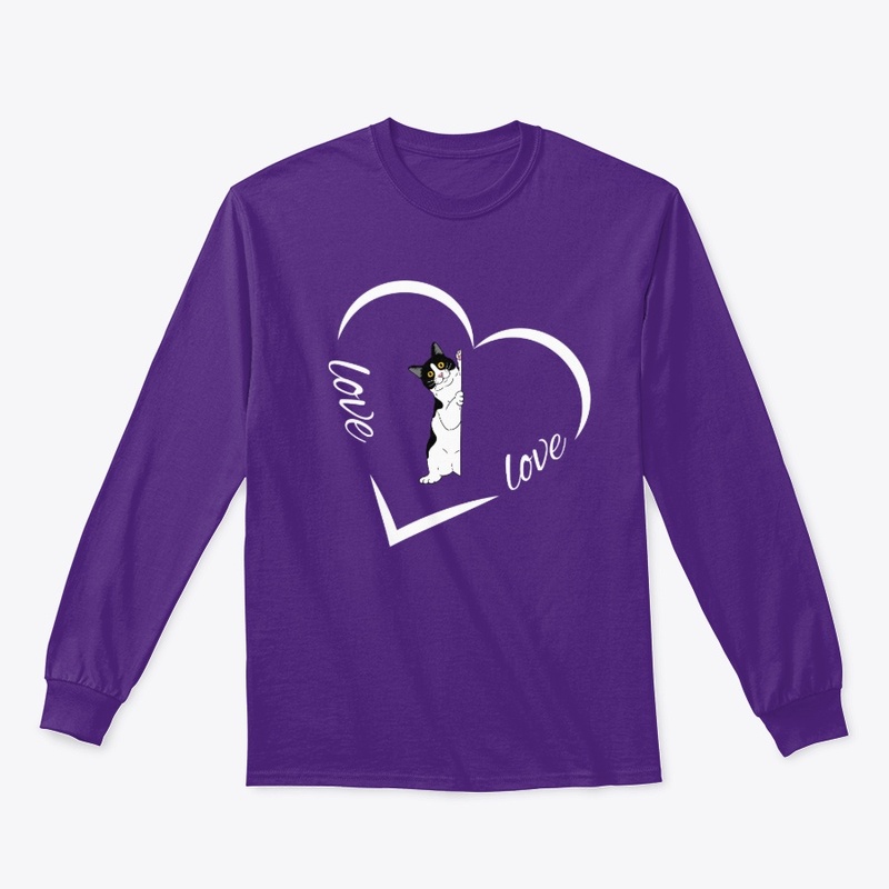Cat Love Valentine Tee