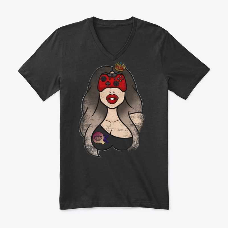 QueenieKris Game Queenie Logo Distressed