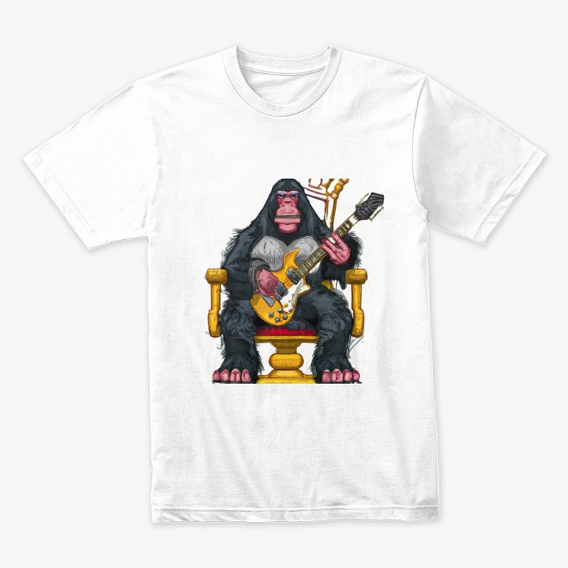 King of the Apes Jamming on Guitar