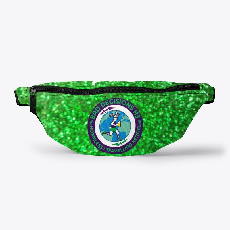 Green Glitter Belly Bag