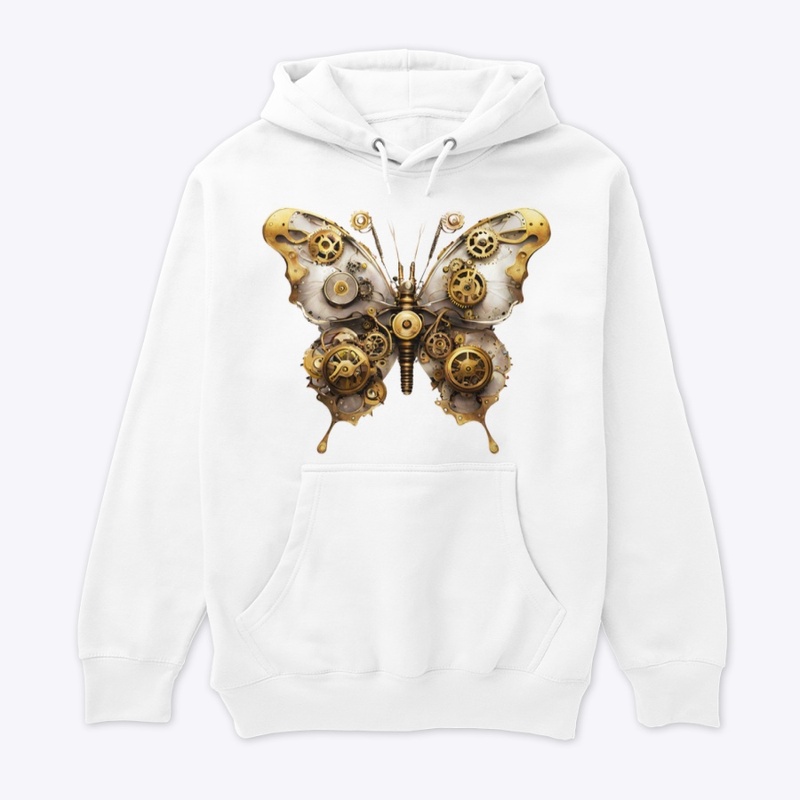 butterfly steampunk gold
