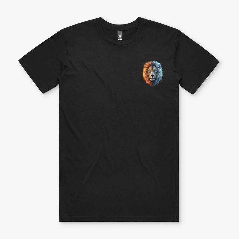 Fire and Ice Lion Face