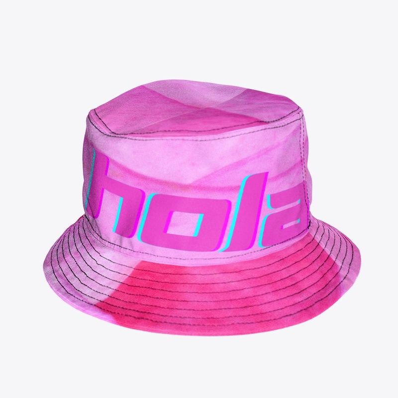 rose pink bucket hat