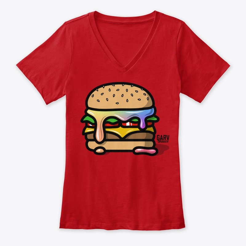 Burger with Garv Sauce in color