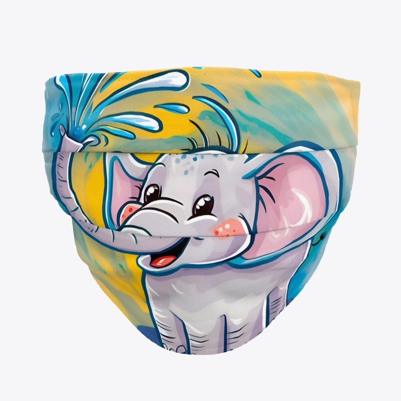 Sprightly Splashing Elephant