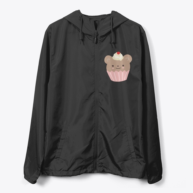 Teddy bear cupcake with cherry on top 