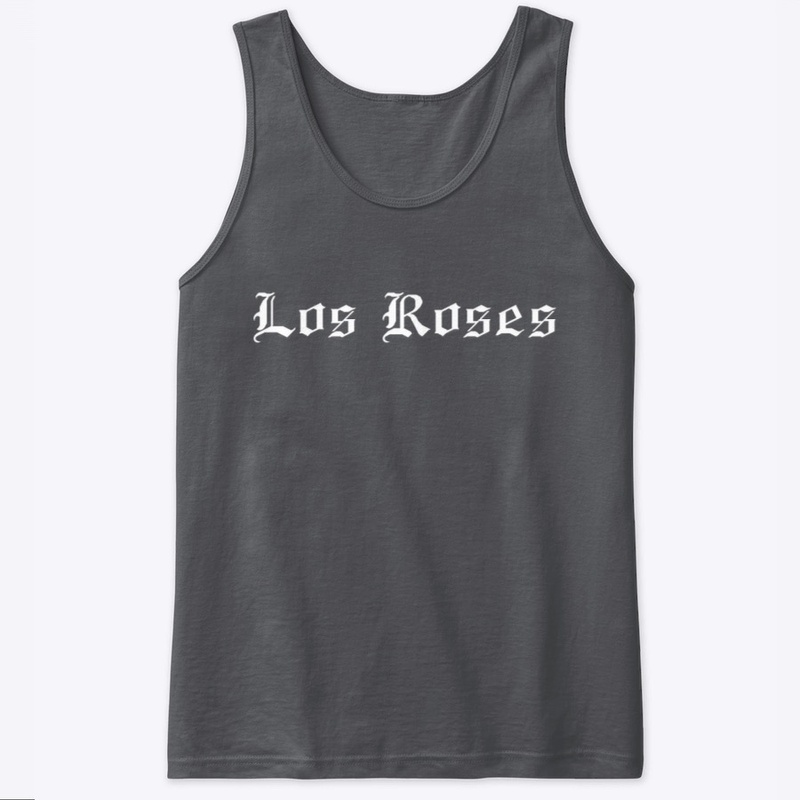 Los Roses white logo tanks